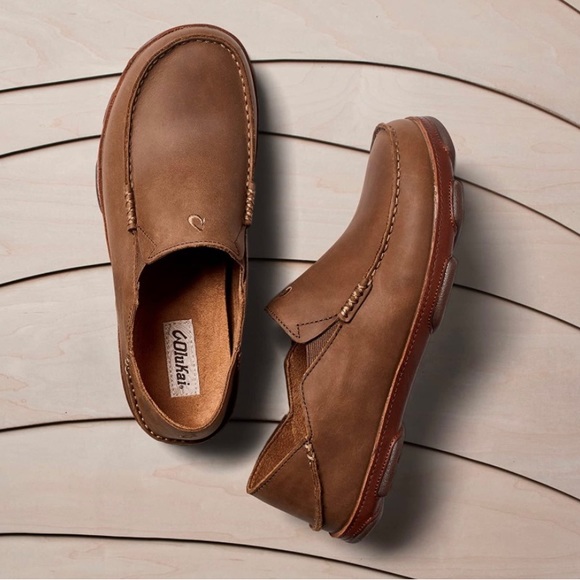 OluKai men’s leather slip on shoes. Brand new in box! - Picture 3 of 3
